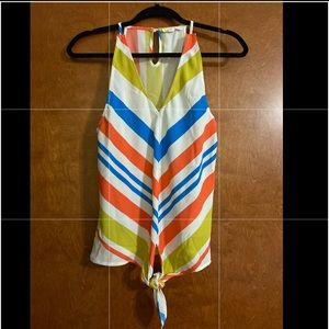 Multicolored Tanktop with Bottom Ribbon